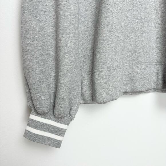Tuckernuck Heathered Gray Carlson Quarter Zip Sweatshirt | SZ L - Picture 8 of 16